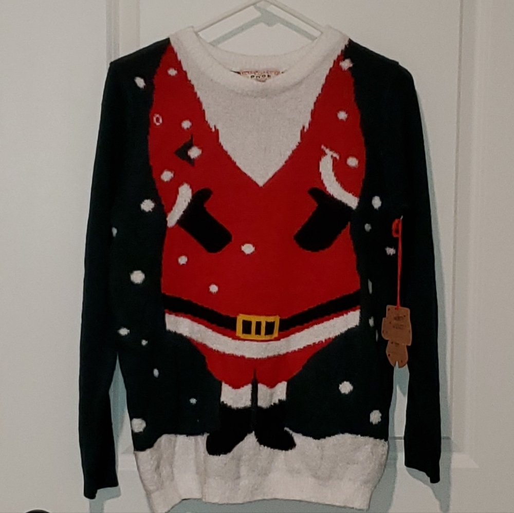 SANTA SWEATER WITH HOOD...
